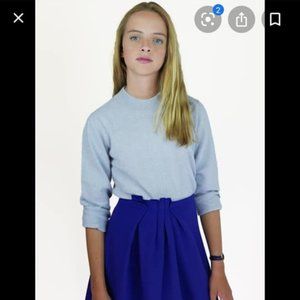 NWT-Miss L. Ray skirt, size 12, orig $110, blue